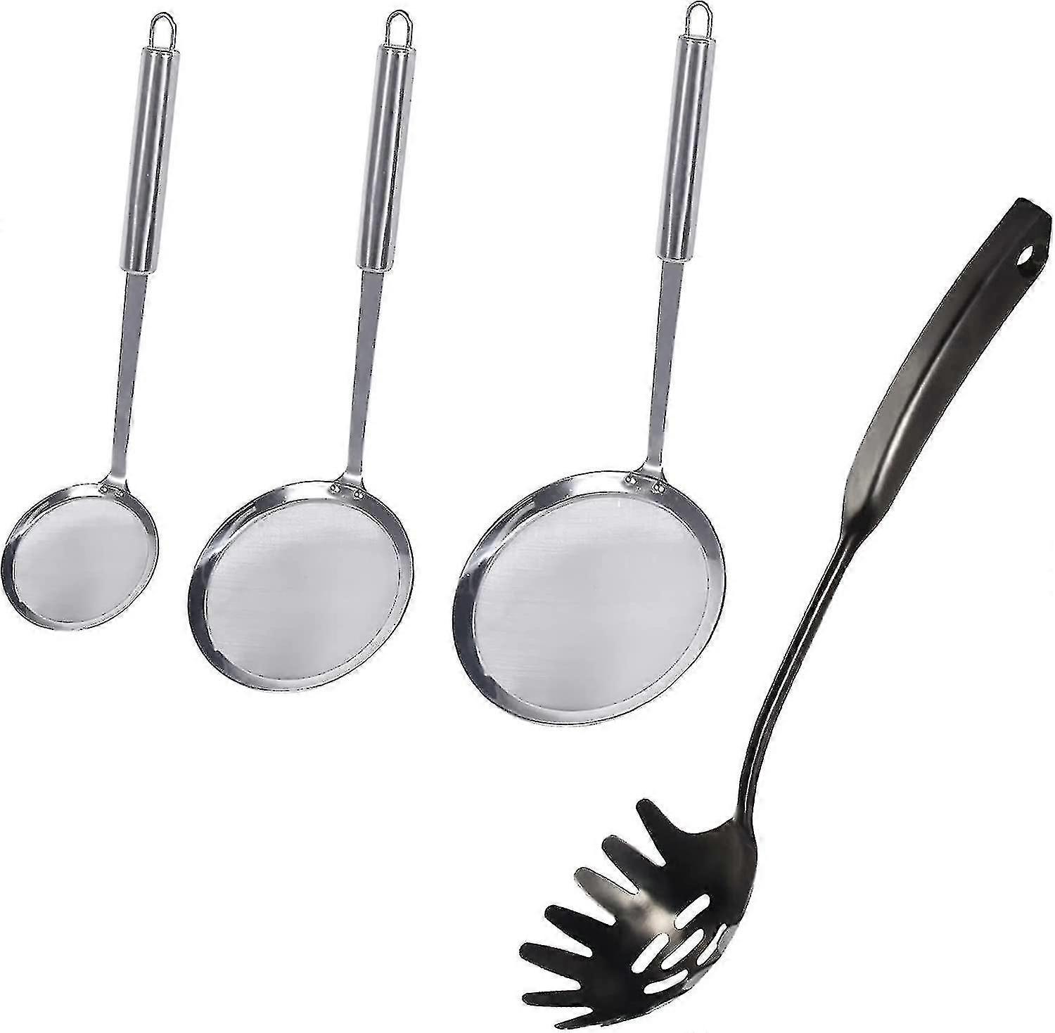 Fine Mesh Skimmer Spoon And Spaghetti Server-sfygv