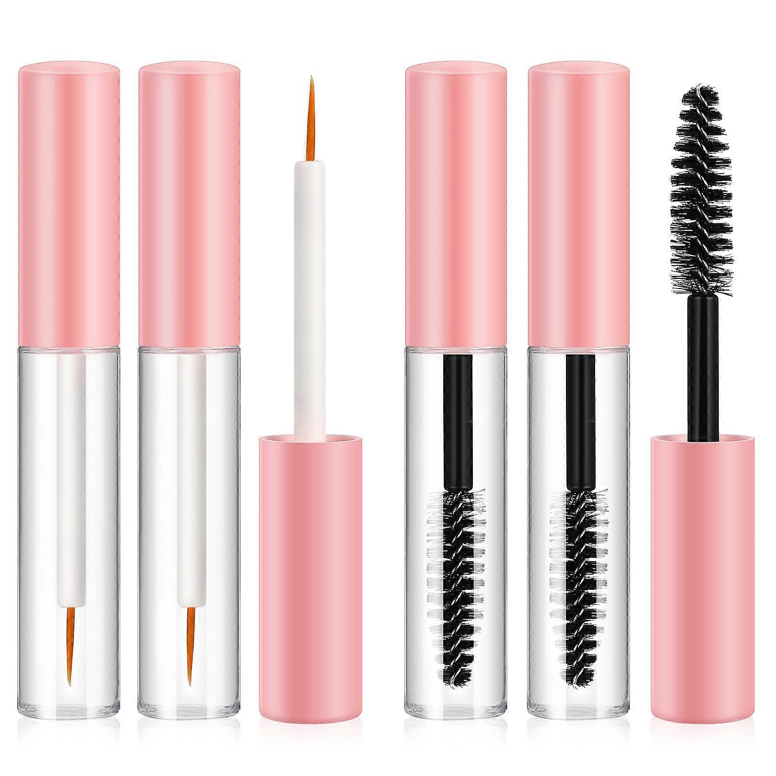 6 Pcs Mascara Tubes with Wand Empty Mascara Containers Reusable Refillable Eyeliner Bottles Cosmetic Supplies