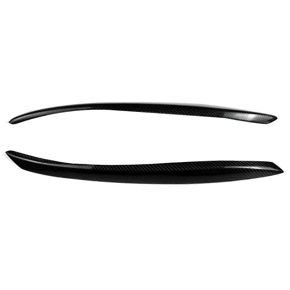 Auto Scheinwerfer Augenbrauenleiste Trim Aufkleber für TT 2006-2014 Lampe Augenlider Zierstreifen Deckelabdeckung Echte Kohlefaser
