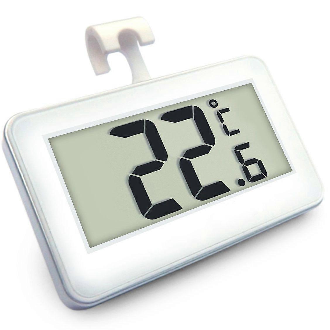 Fridge Refrigerator Thermometer Digital Fridge Freezer Temperature Monitor with Hook & Large LCD Display