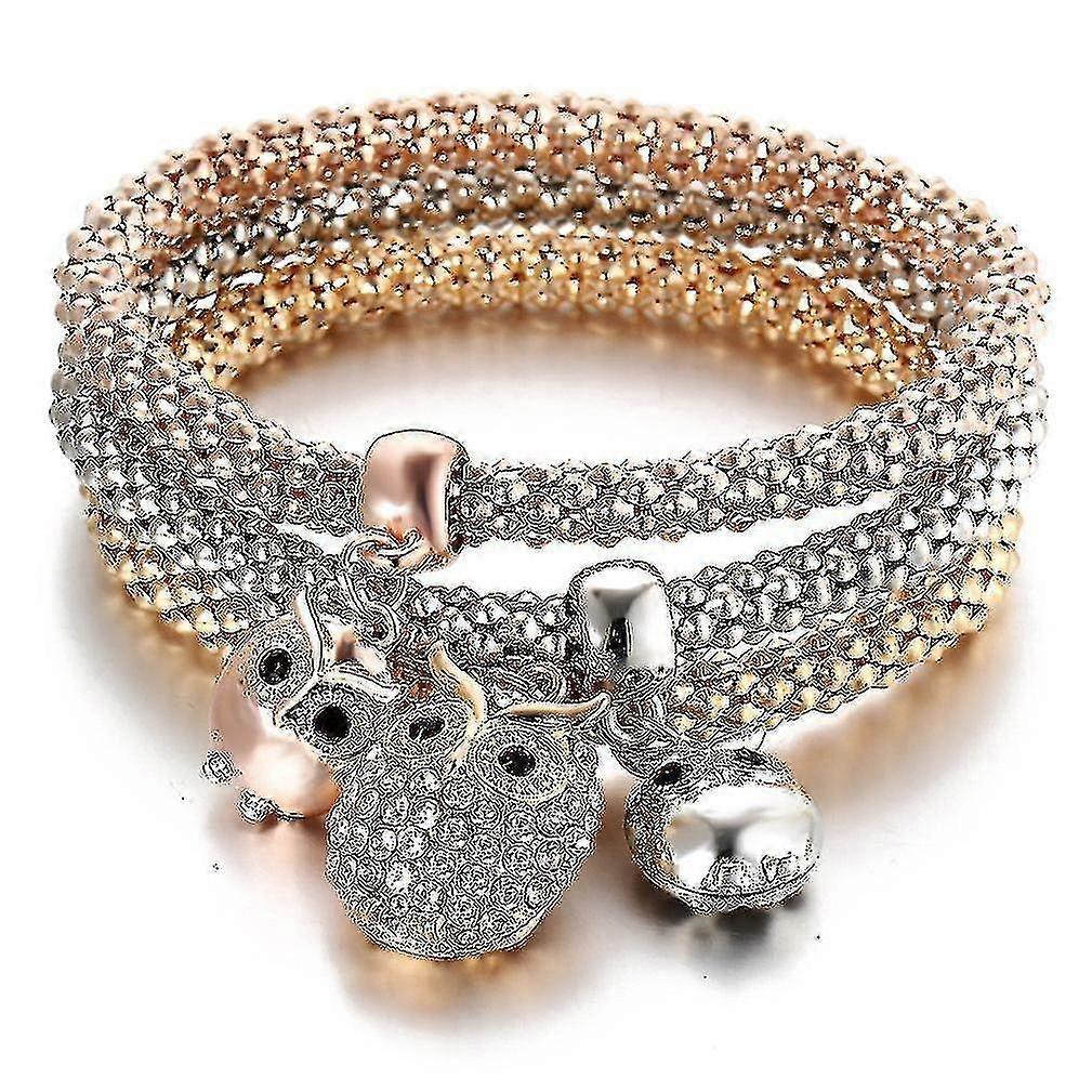 mais elastisk kvinner armbånd ugle smykker