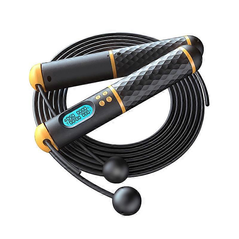 Jump Rope - Digital Weighted Ropeless Skipping Rope, Adjustable Cordless Jumping Rope For Home Fitness Exercise Training
