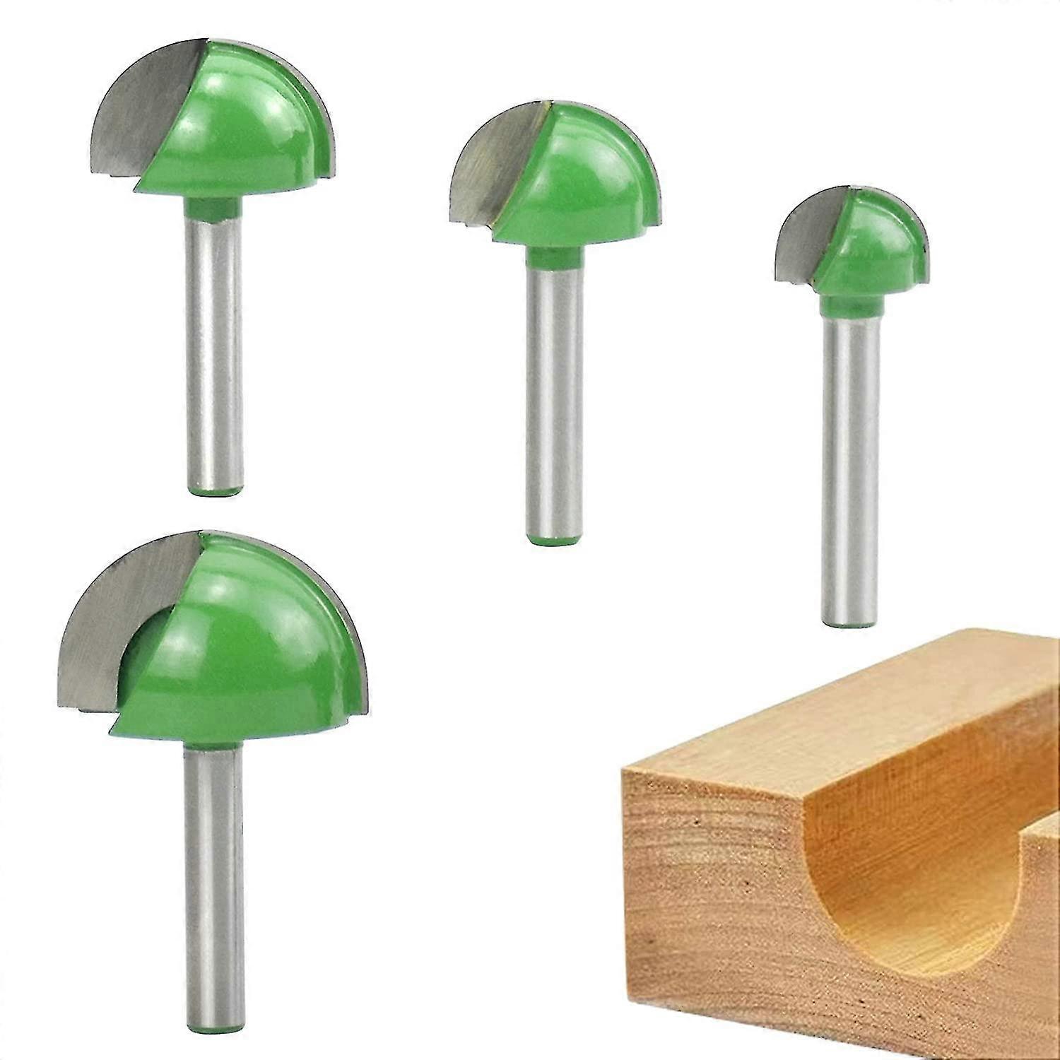 Pcs 6mm Shank Router Core Box Bits, Cnc Round Groove Milling Cutter Woodworking Tools 16mm/22mm/25mm/32mm Round Bottom Milling Cutter Woodworking