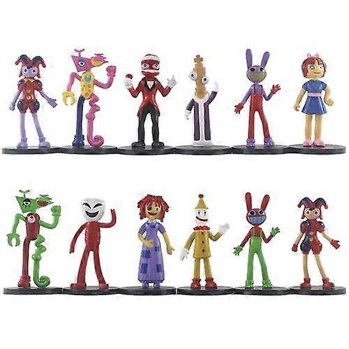 6 cirkusfigurer i poser