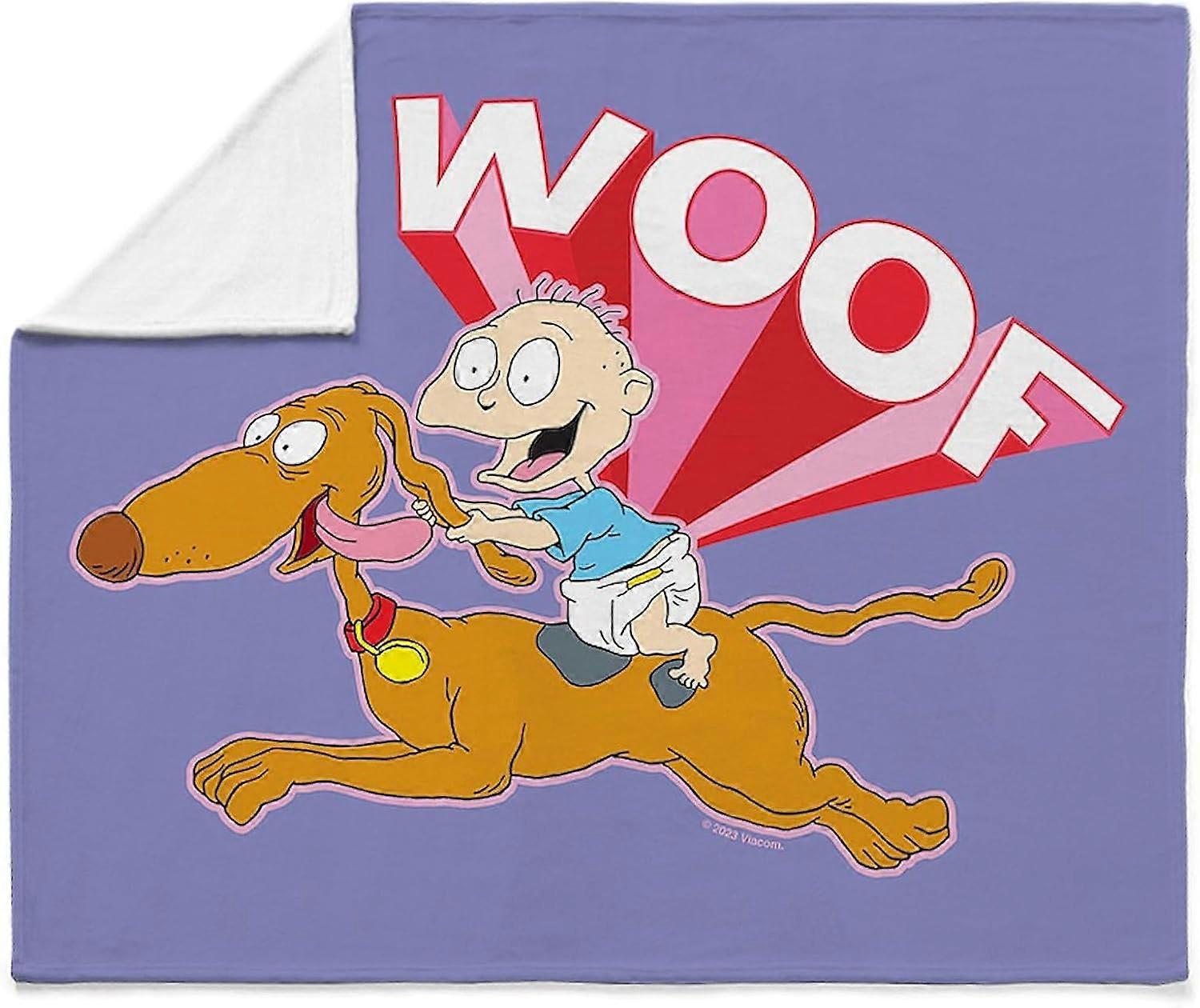 Rugrats WOOF Super Soft Plush Throw Blanket