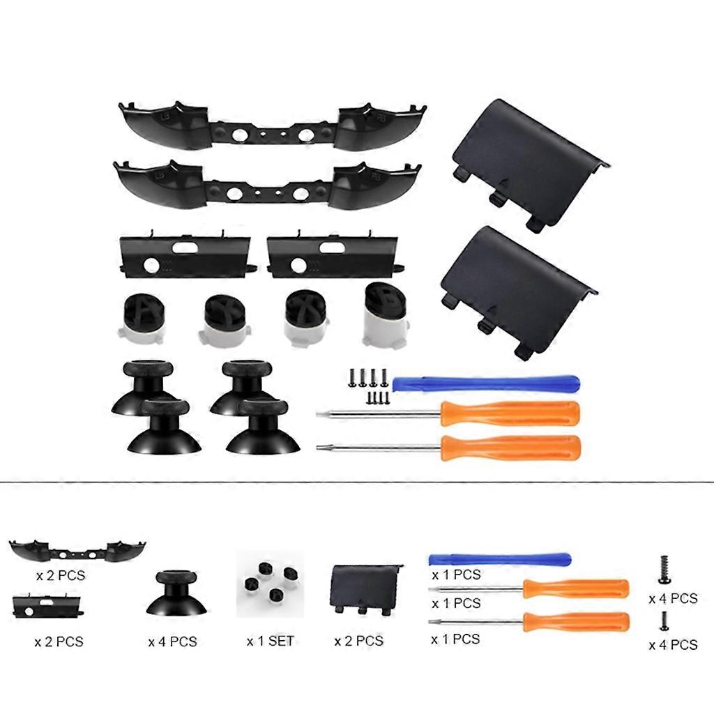 for RB LB Bumper Trigger Button with Screwdriver Tool Kit Replacement 3D Analog Stick Accessory for XB One Slim