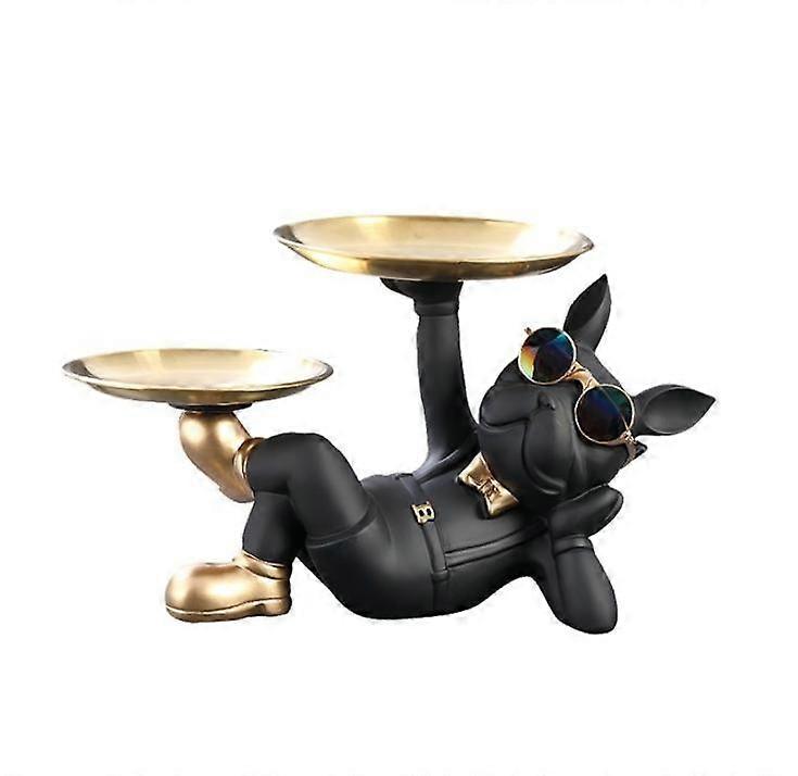 Bulldog With Tray - Statue High Quality