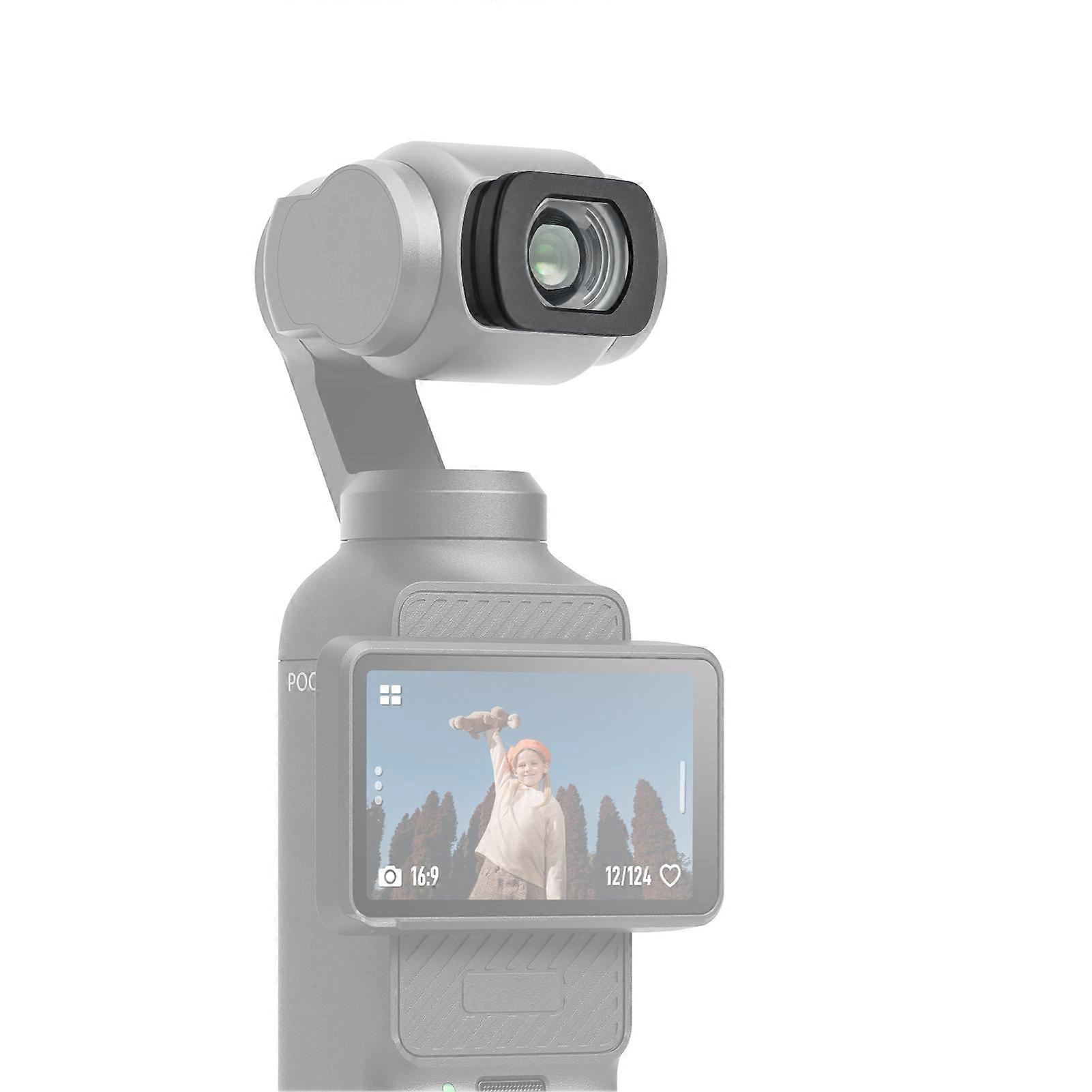 112°Wide Angle Lens 0.72X Magnification Magnetic Mounting Camera External Lens Replacement for Pocket 3 Accessory