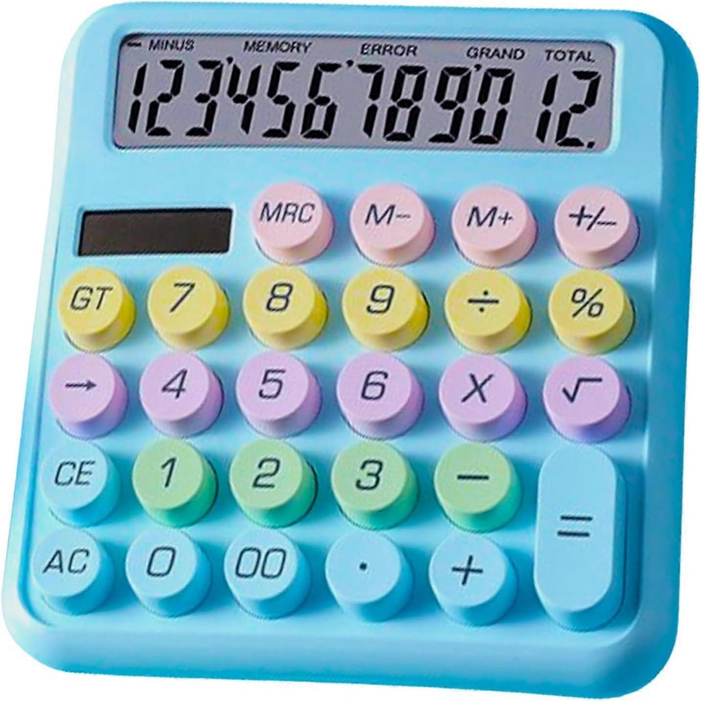 Desktop Calculator Cute Candy Color - 12 Digit Standard Basic Calculator, As a Gift for Colleagues, Kids,Classmates