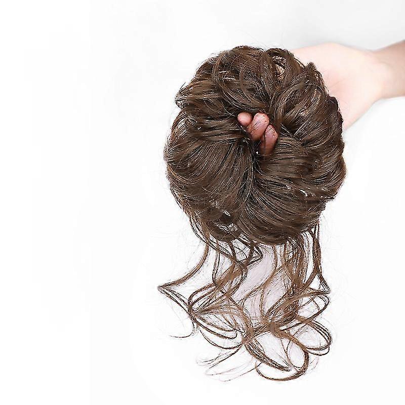 Messy Curly Hair Bun