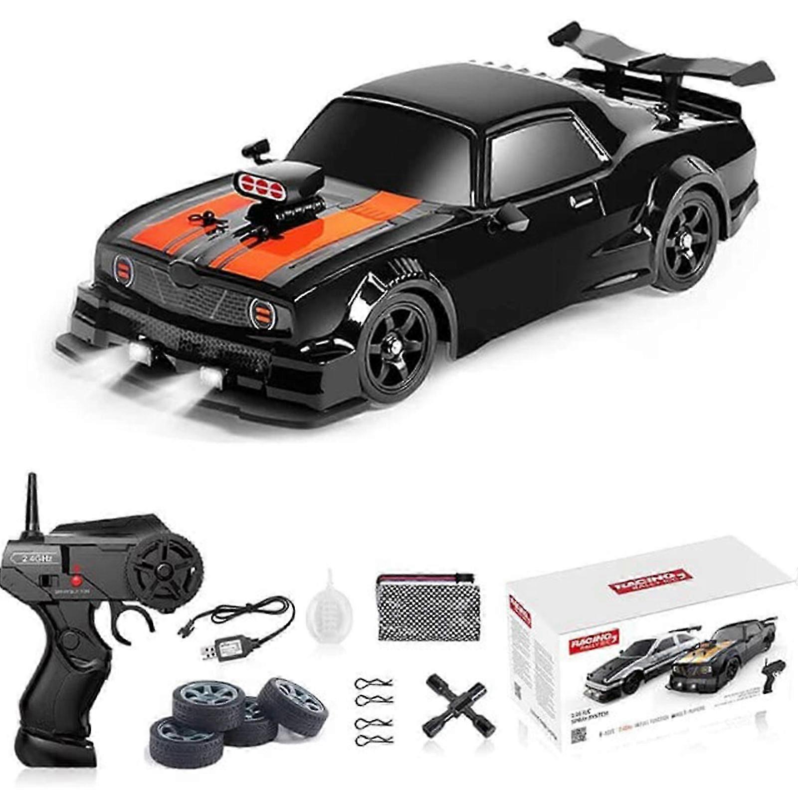 Ae86 1:16 レーシングドリフトカー、リモコン付きおもちゃ rc カード ドリフト高速レース スプレー 4WD 2.4g 電動スポーツ車両ギフト(ASYX)