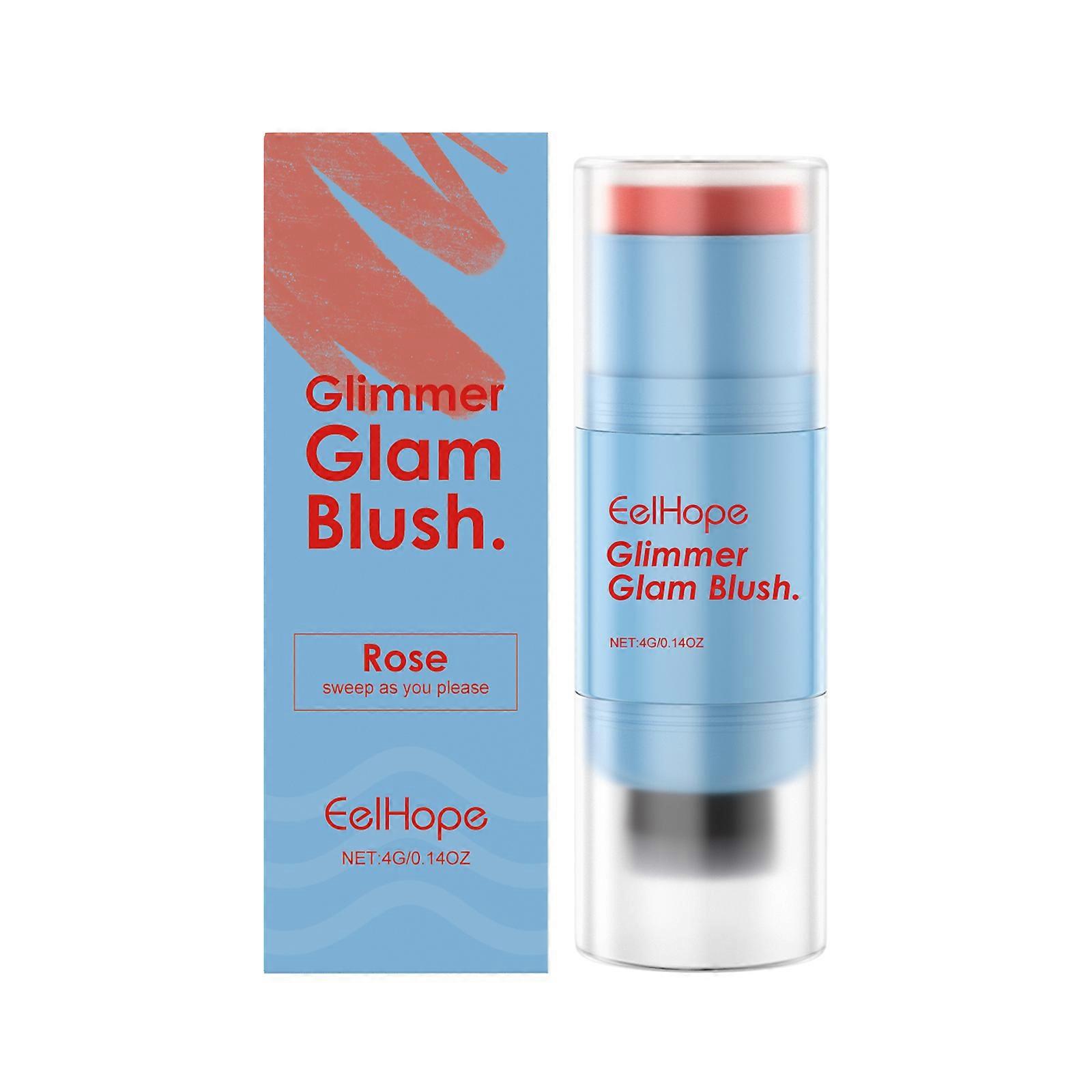 Double Head Blush Stick Blush Stick Color Multicolor, Non-Fading Moisturizing And Moisturizing Multi-Purpose Blush Stick