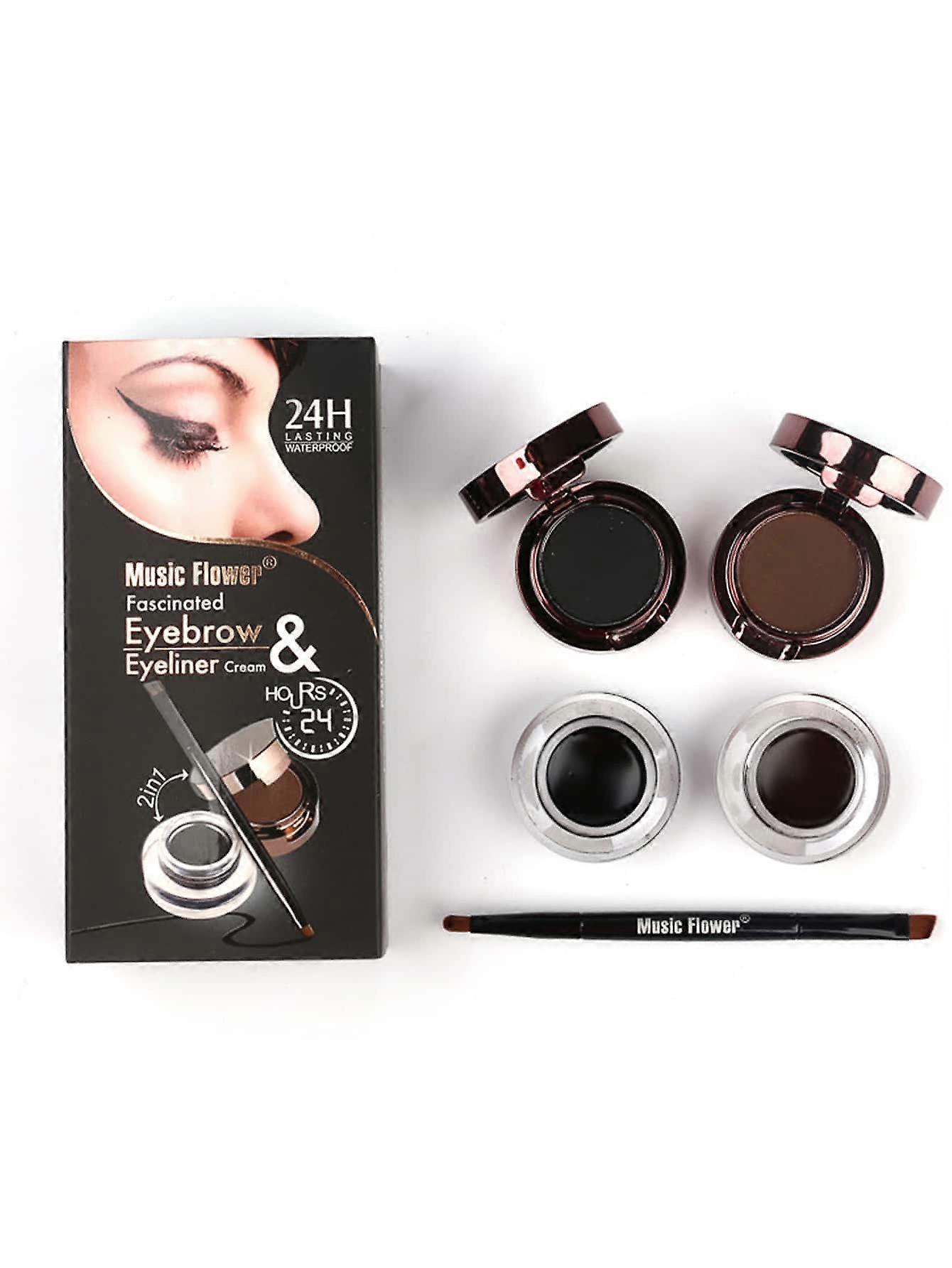 2 في 1 جل الحواجب طويل الأمد وفرشاة 1 قطعة