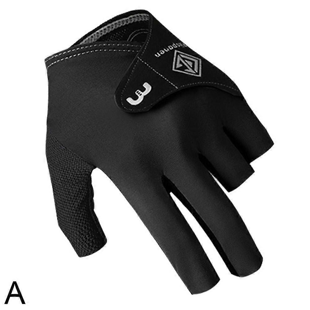 Breathable Non-Slip Thin Snooker Gloves Self-Adhesive Cloth Fixed Ice Silk