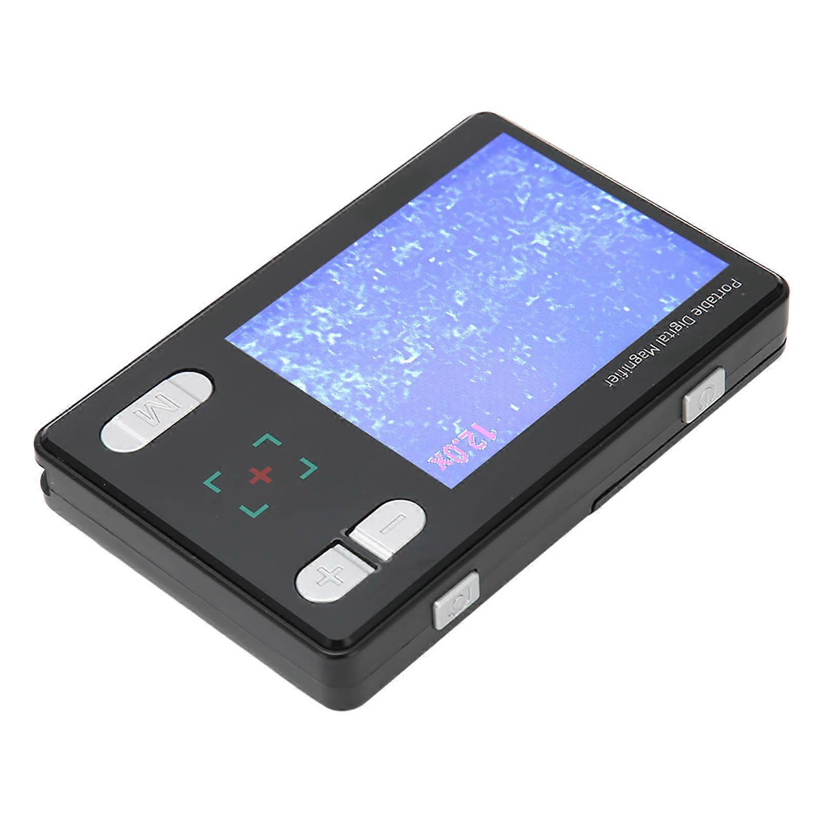 3.5in Video Magnifier 720P Full HD Digital Read Aid Portable Magnifier for Elderly Visually Impaired People 100‑240V UK Plug 