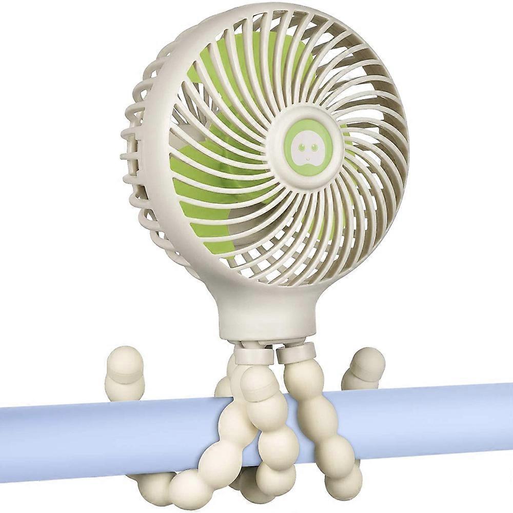 Portable Mini Stroller Fan, Flexible Tripod, Battery Operated
