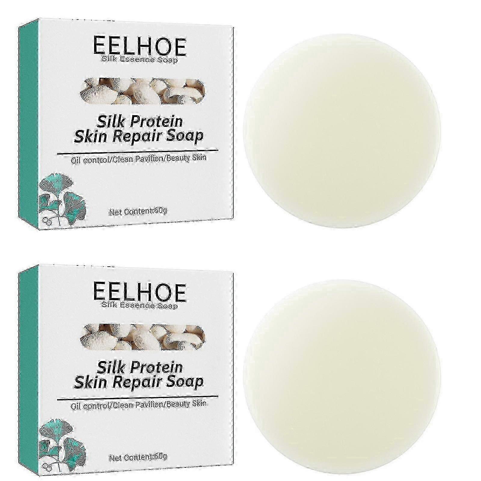 2pcs Eelhoe Silk Protein Mask Soap