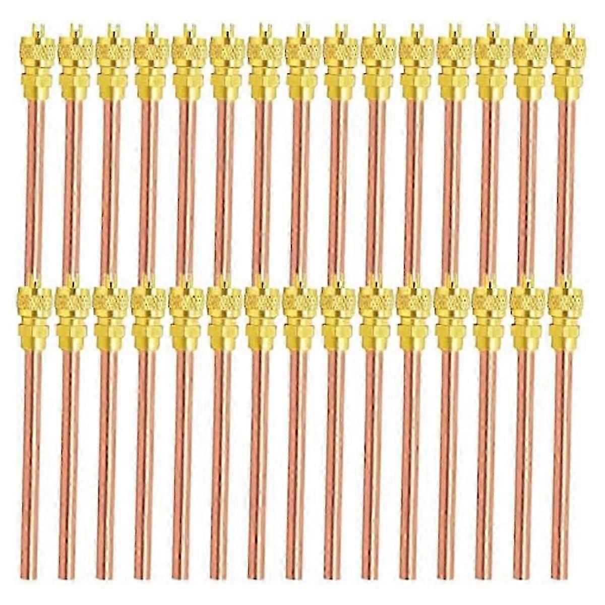 30Pcs Access Service Valve,Refrigerator Access Valves Kit, Stem Core AC Refrigeration Service Valve