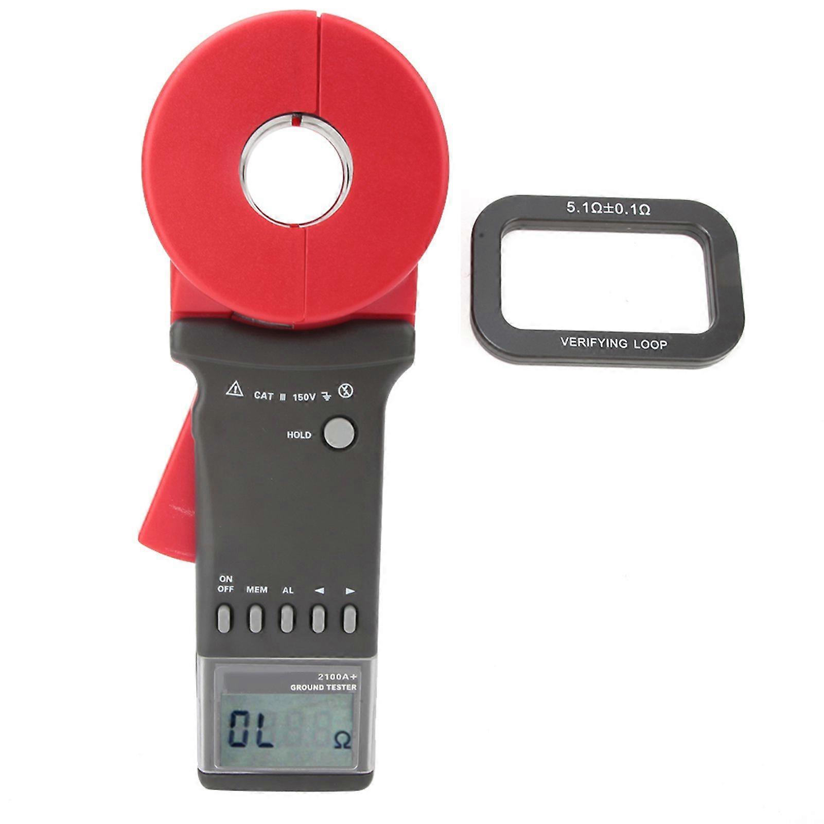 ETCR2100A+ Digital Clamp On Ground Earth Resistance Tester Meter (Round MouthWithout Battery)