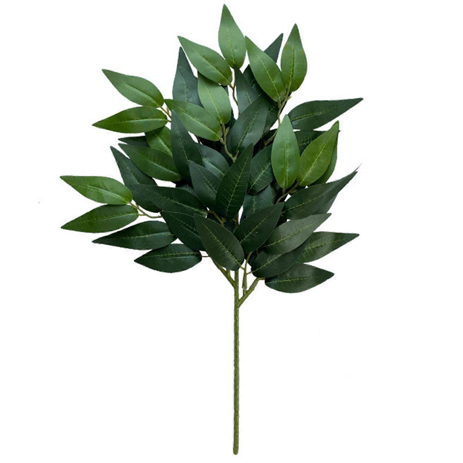 Foldable Stem Artificial Apple Leaf Eucalyptus  Plastic & Silk