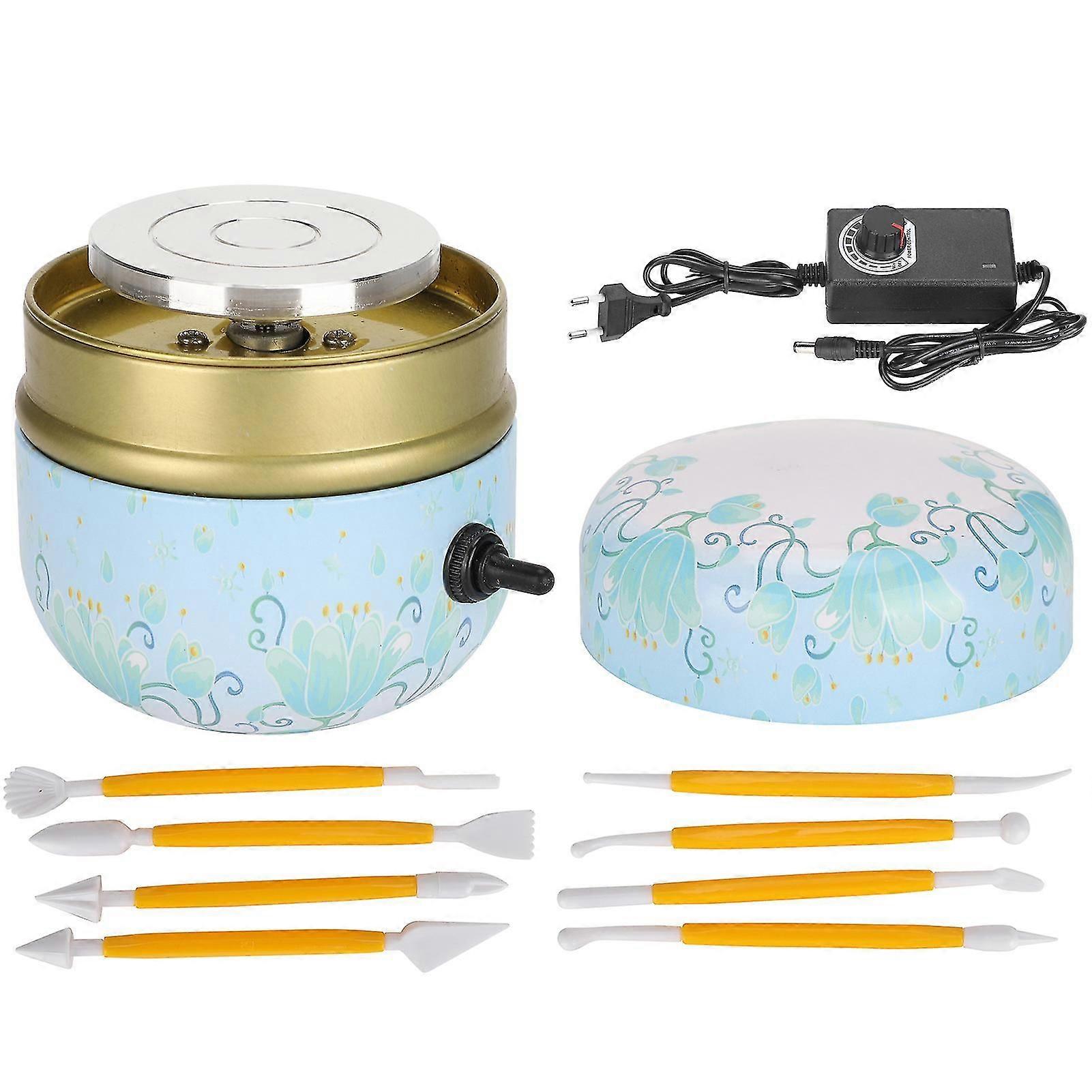 DIYの手作りの製陶器の粘土の工芸のための小型電気陶器機械100-240V(EUプラグ)