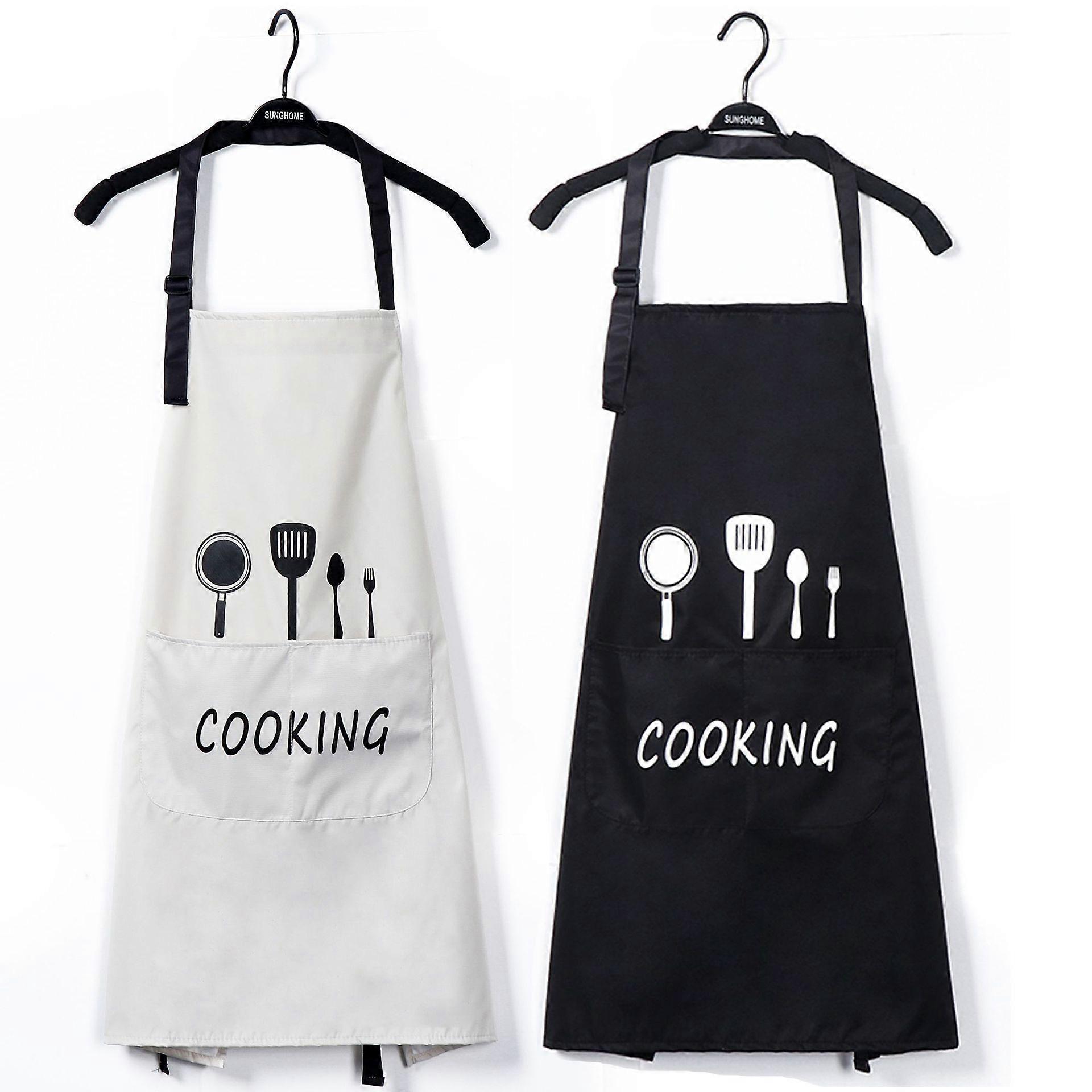 Adjustable Kitchen Apron for Cooking and Grilling, Cotton Fabric, Unisex Design, One Size Fits Most