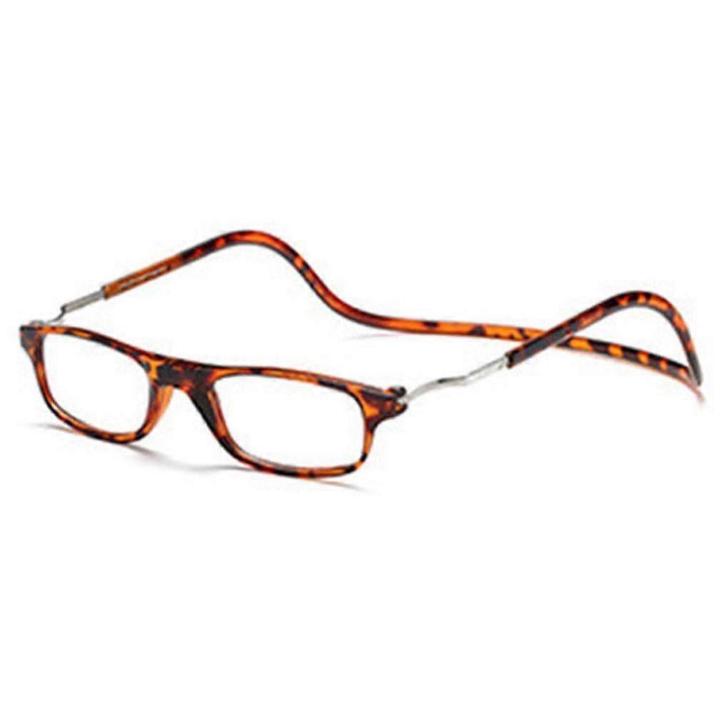 2024 Hanging Folding Magnetic Reading Eyeglasses Glasses Front Click Connect Neck NEW