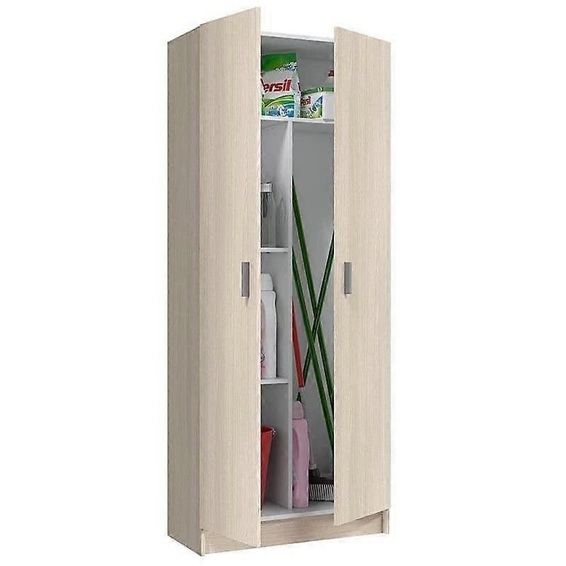 Utility Storage Multi Tall Oak Effect 2 Door Utility Universal Storage Cupboard - 3292 NEW!!!