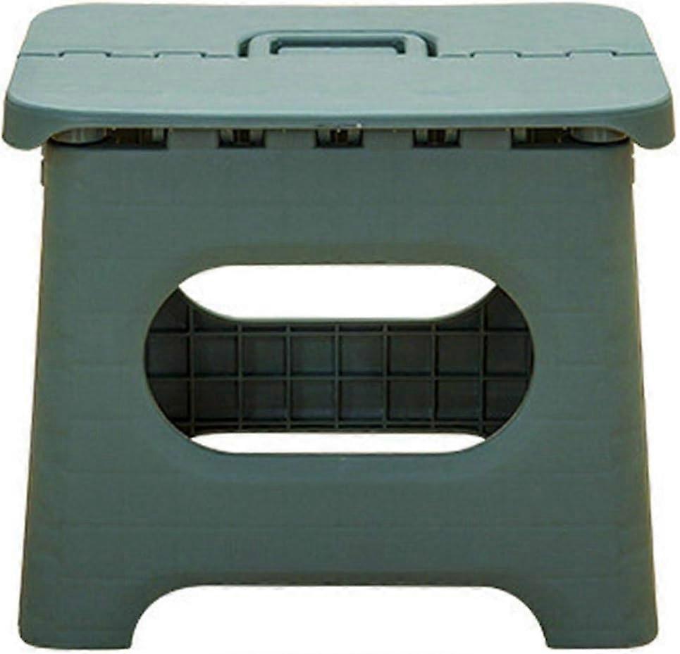 Foldable Step Stool for Kids, Portable Foldable Design Made of Durable PP for Travel, Toddlers, Kids and Adults (Green, Size: S)