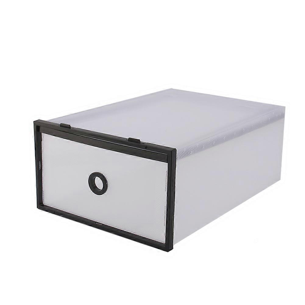 Foldable Shoe Box Storage - Double Layer Plastic Shoe Storage Bag, Clear Container for Organizing Sneakers and Heels