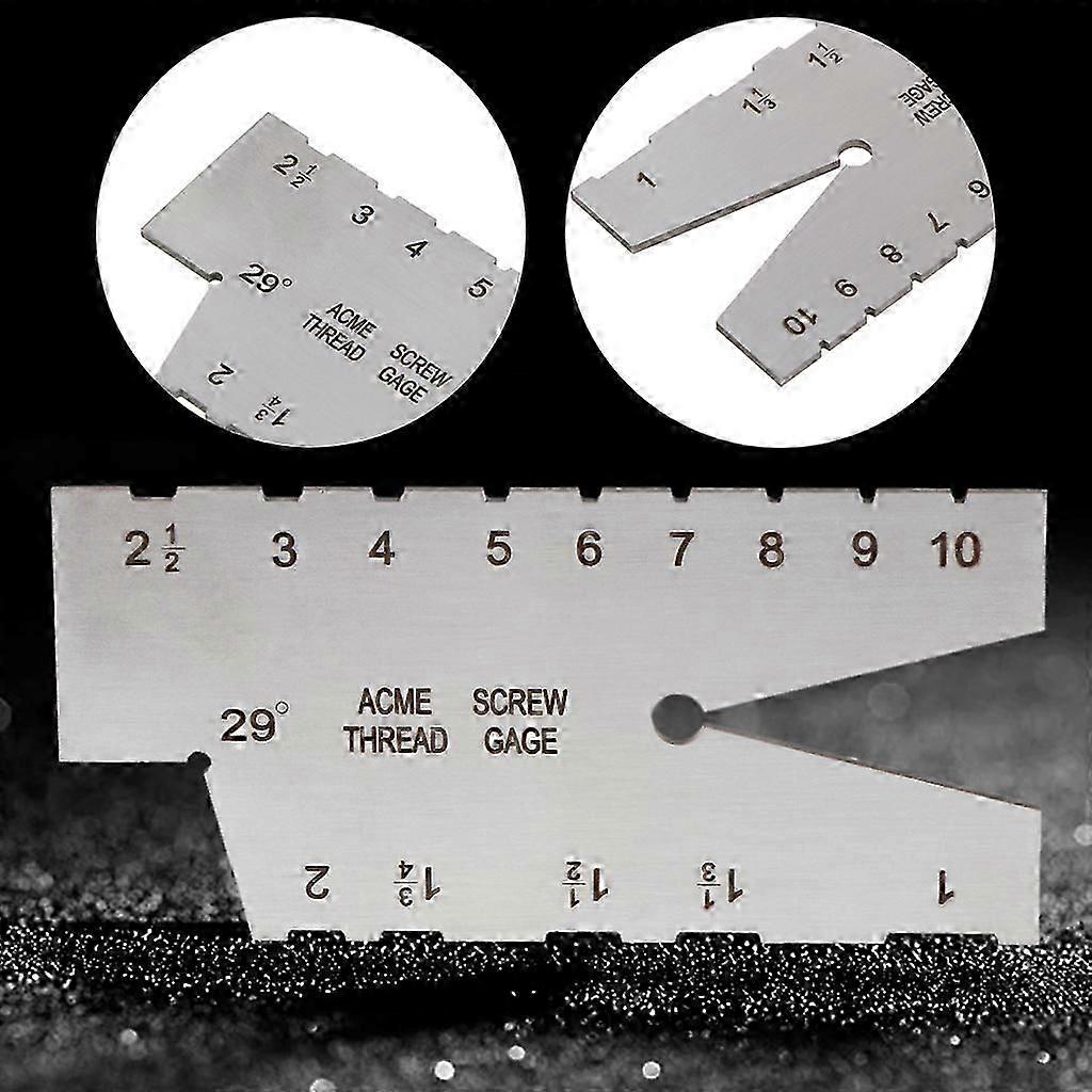 2x 29度アクメねじ山ゲージゲージ工具研削ACMEねじ山ゲージ