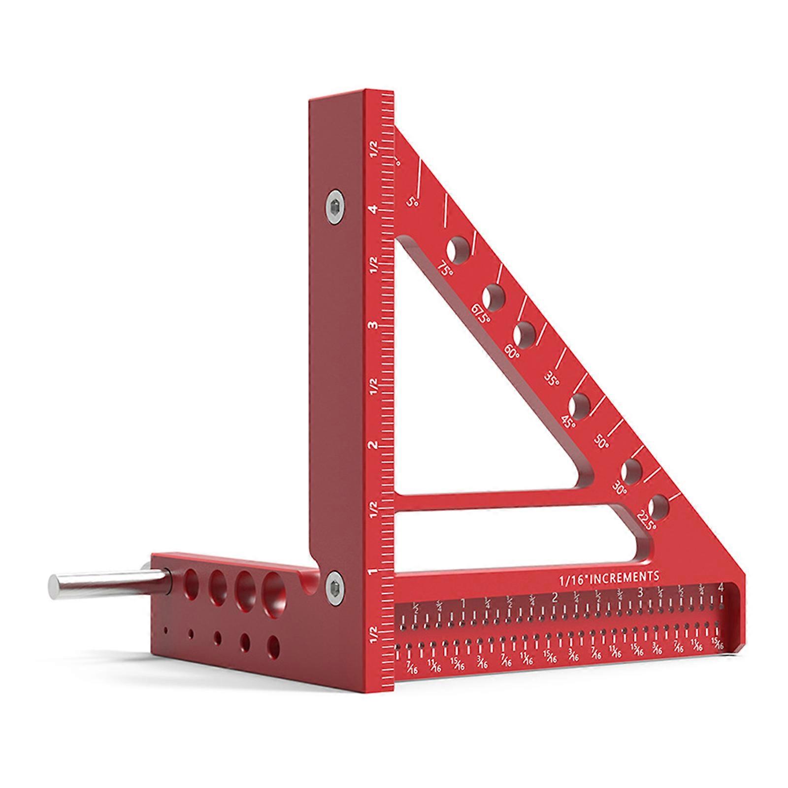 Lightweight Triangular Carpentry Woodworking Square Line Measuring Tool for Enhances Flexibility Efficiency in Workshops