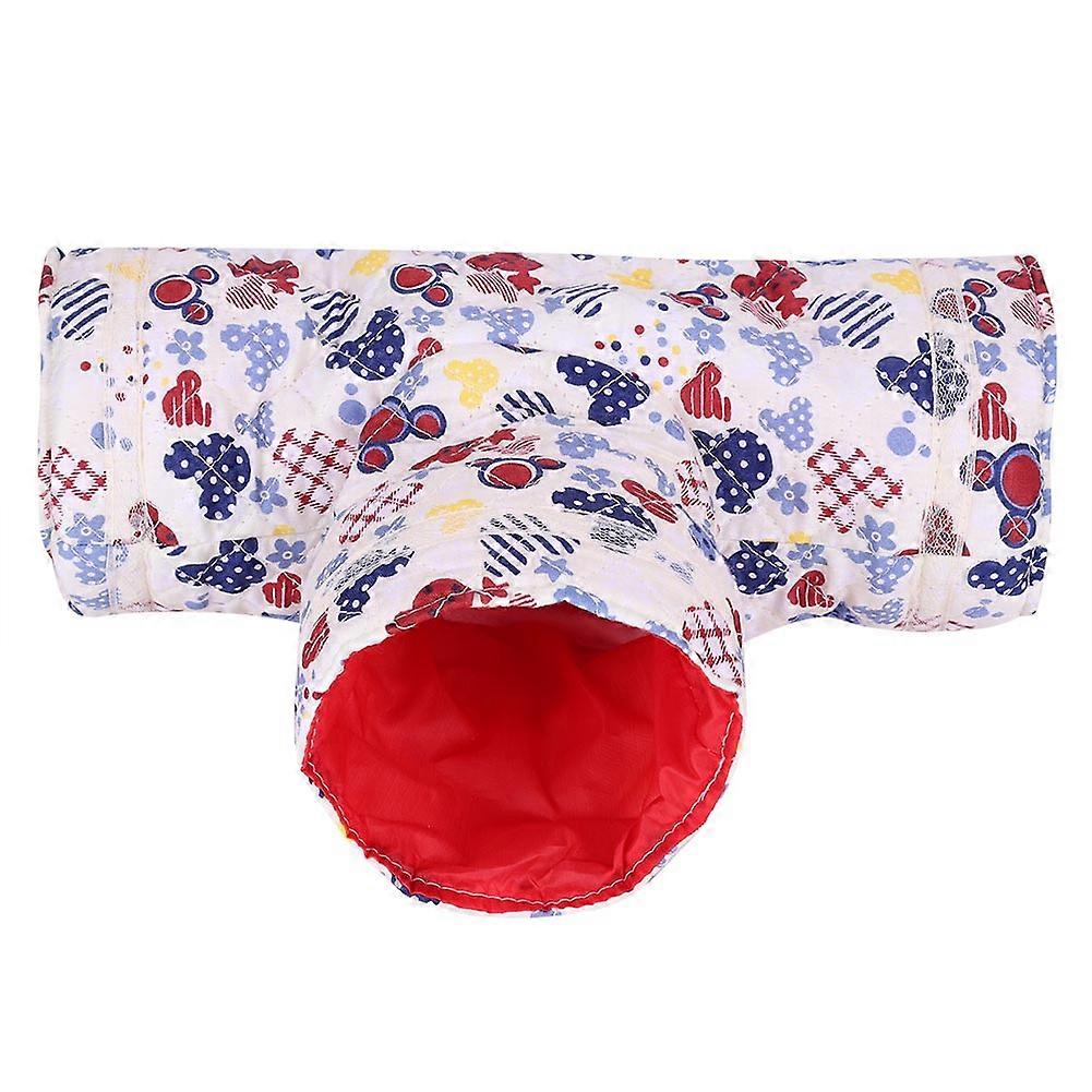 3 Way Animal Tunnel Exercise Tube Pet Toy for Rabbit Ferret Hamster Guinea Pig (Micky)