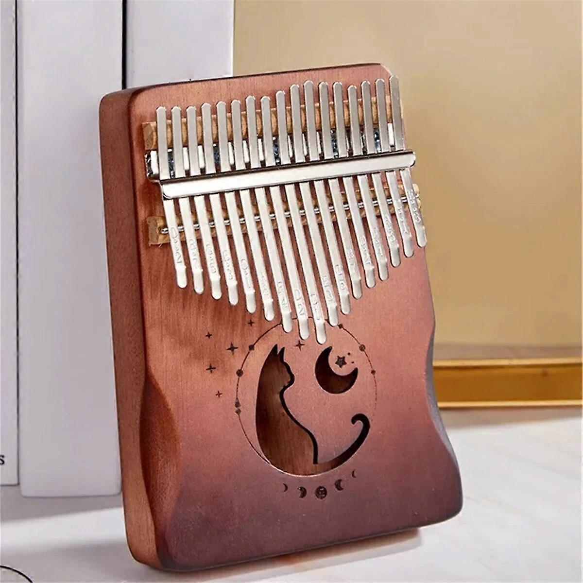 17Keys Kalimba Thumb Piano Wood Veneer Keyboard Musical Instrument