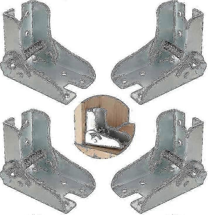 (4 Pieces) Folding Frame, Self-locking Hinge, Folding Table Legs