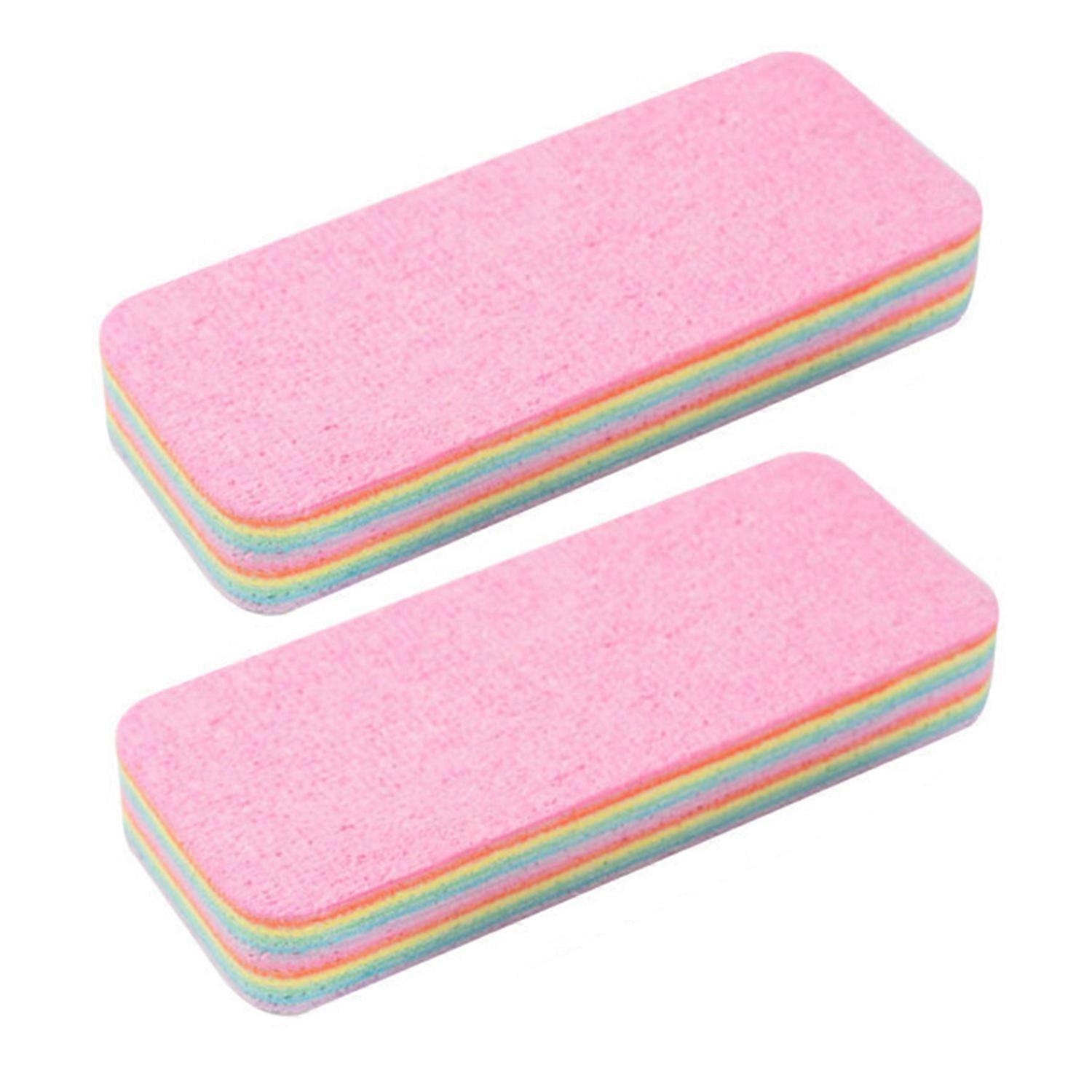 2Pcs Rainbow Rag PVA Wrap Technology Sponge Eco-Friendly Super Absorbent Cleaning Sponge Kitchen