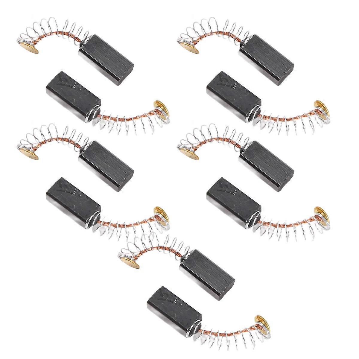 10 Pairs 12.7 x 5.5 x 4mm Motor Carbon Brushes for Electric Drill