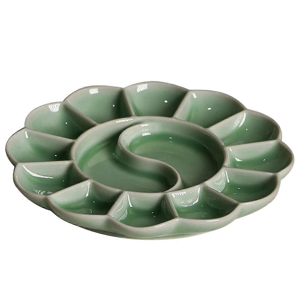 Celadon Palette -Shaped Watercolor Paint Tray Green