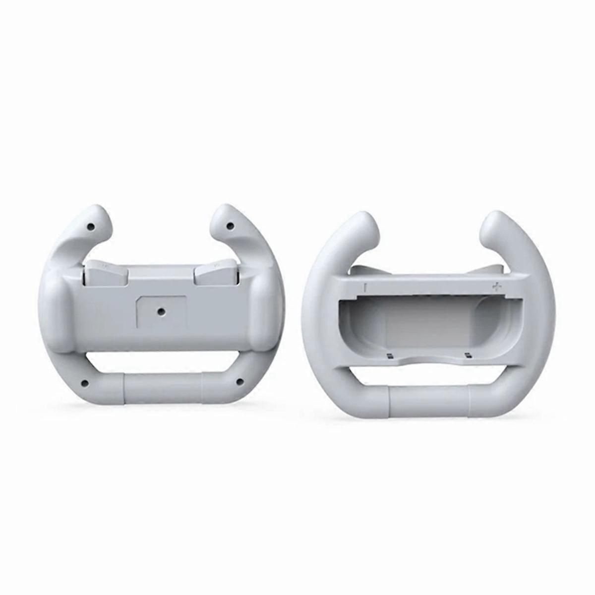 2 PCS Gaming Racing Steering Wheel Grip for Switch White