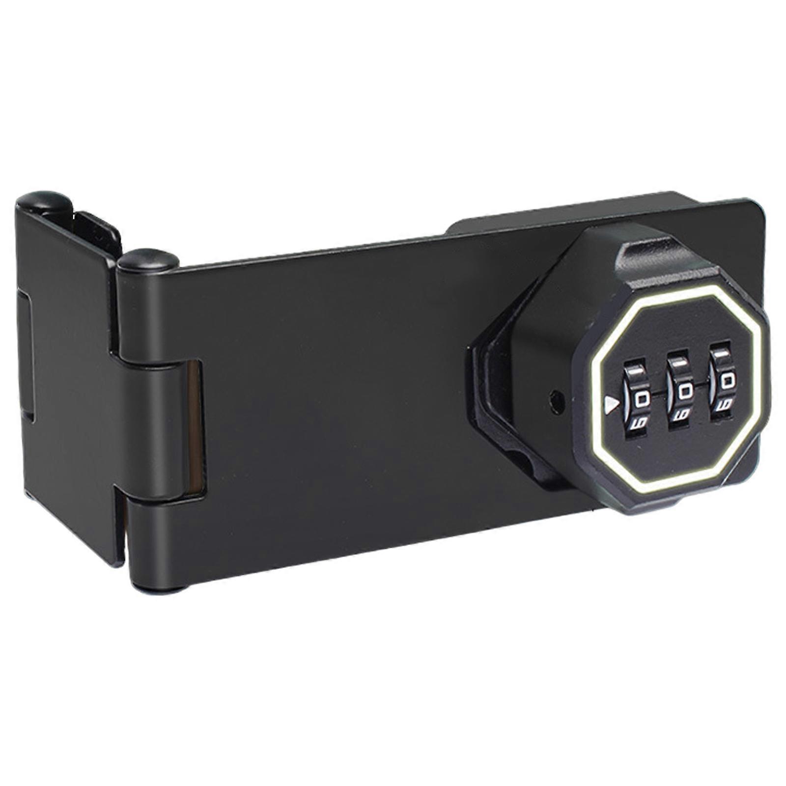 Keyless Combination Lock Zincs Alloys Office File Cabinet Lock Lockable Hasp Lock with Password Code Easy to Install
