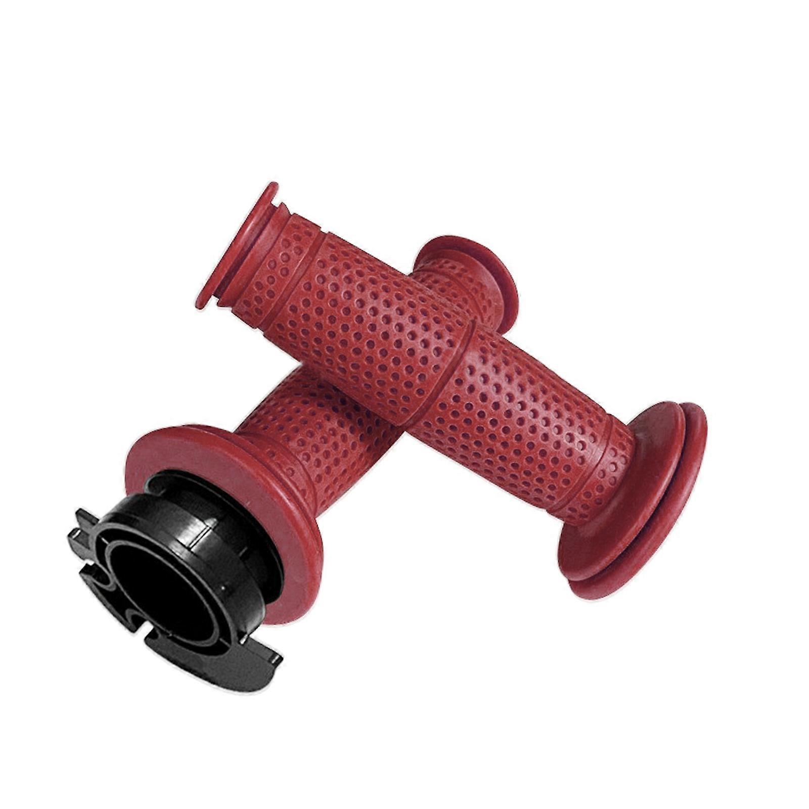 Για Motorbcycle Pit Dirt-Bike Grip Αντιολισθητική Λαστιχένια Μπάρα End Thrusters Lock-on Grip Motorcross Comfort Hand Handlebar Grip σκούρο κόκκινο