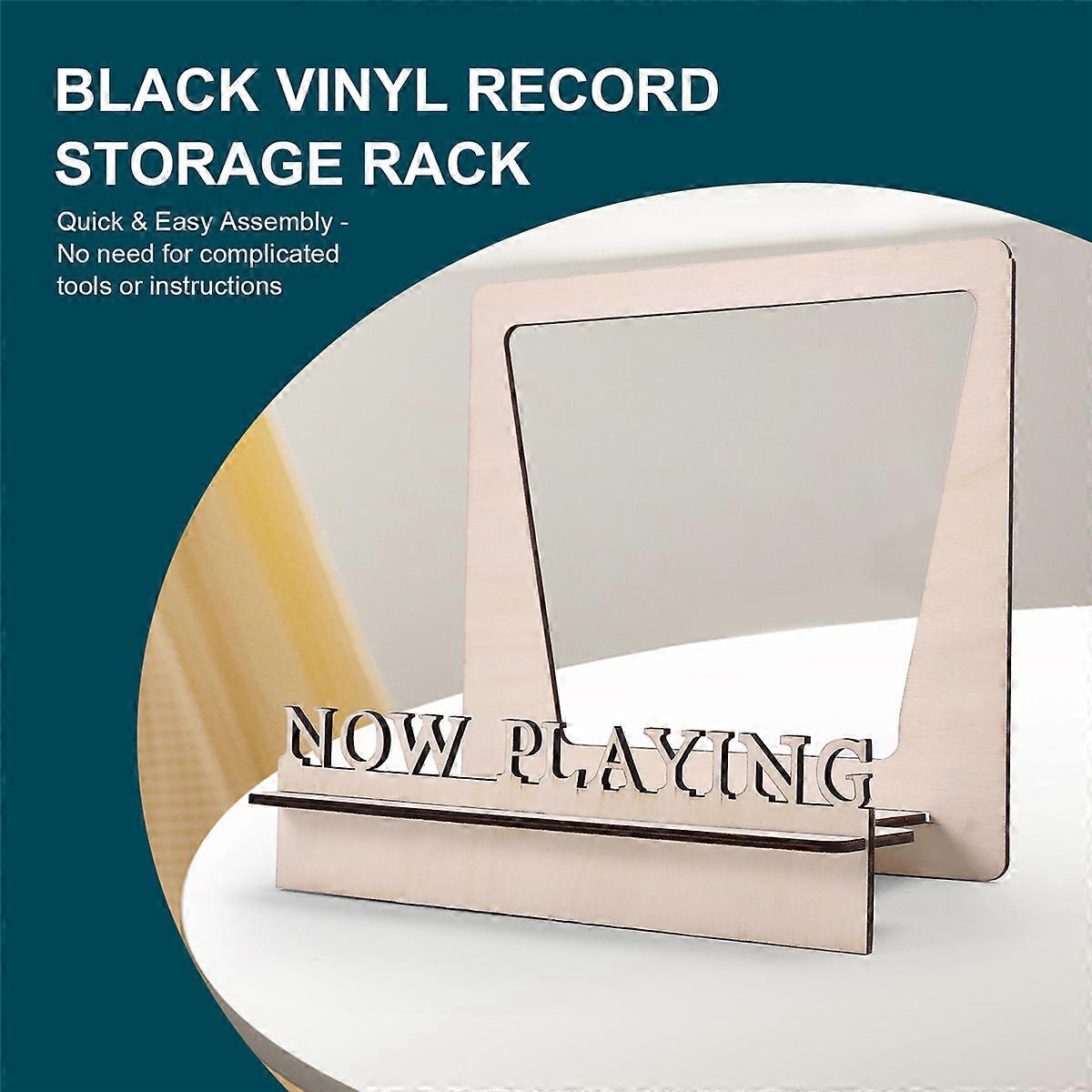 Now Playing Vinyl Record Stand 3D Retro Holder