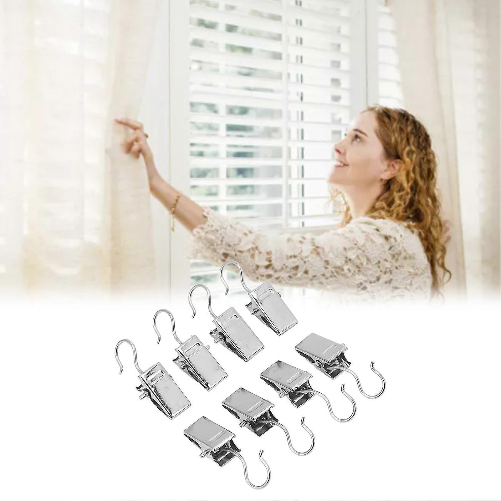 100Pcs Metal Curtain Clips Rustproof Durable Iron Open Clips