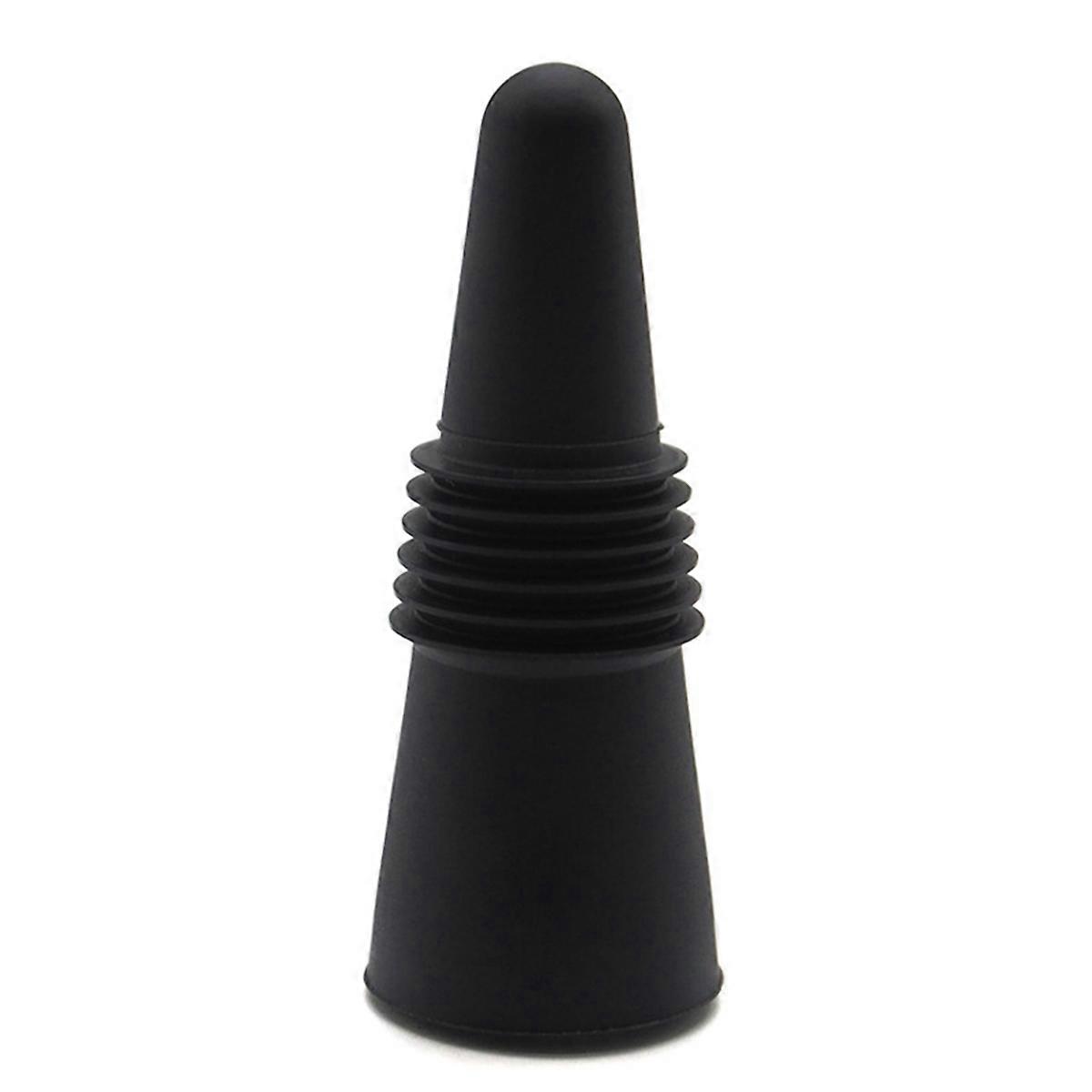 Wine Stoppers for Wine Bottles, Silicone Wine Stopper black