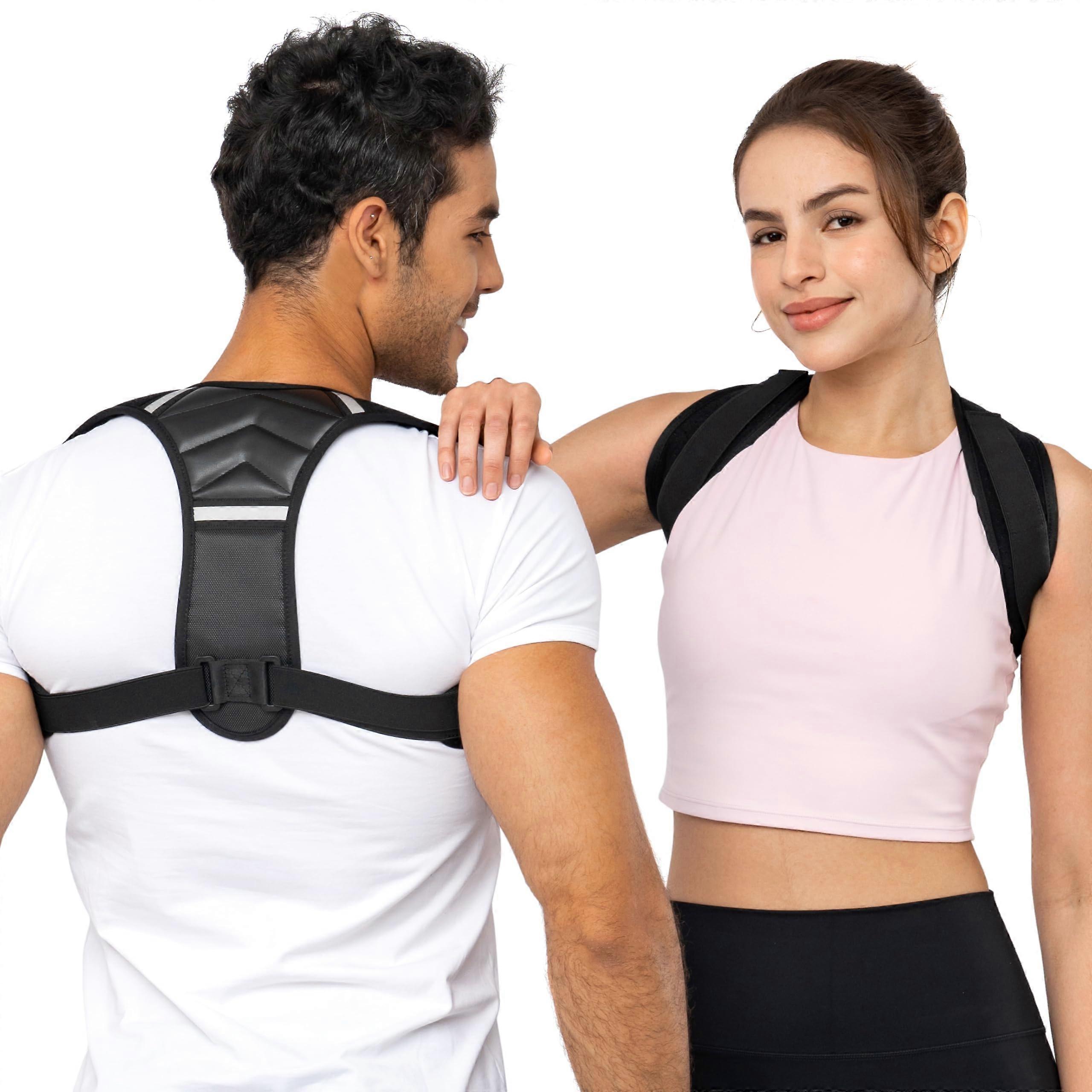 Comfy Adjustable Back Posture Corrector for Men (M/L) & Women (L/XL) to Improve Posture and Relieve Back Pain