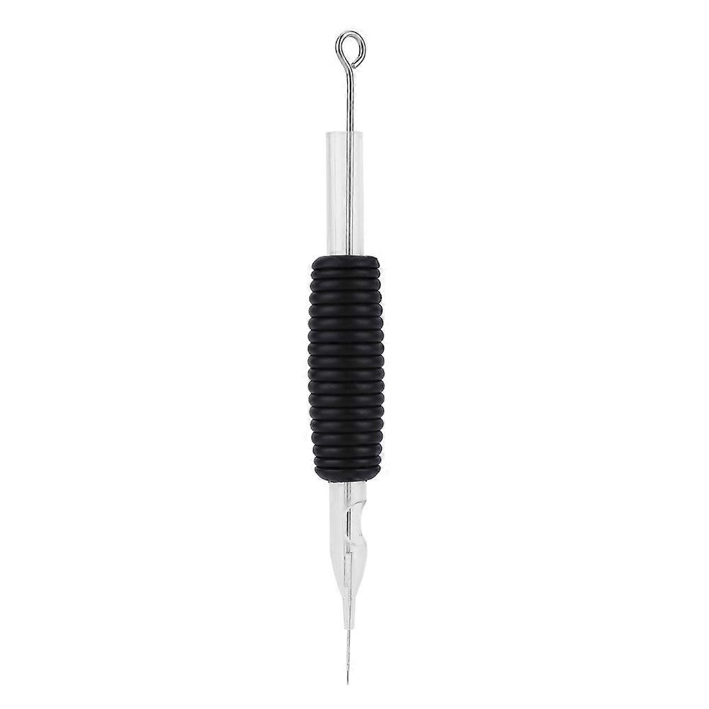 Lot de 10 poignées antidérapantes en silicone transparent 3RL avec aiguilles pour tatouage