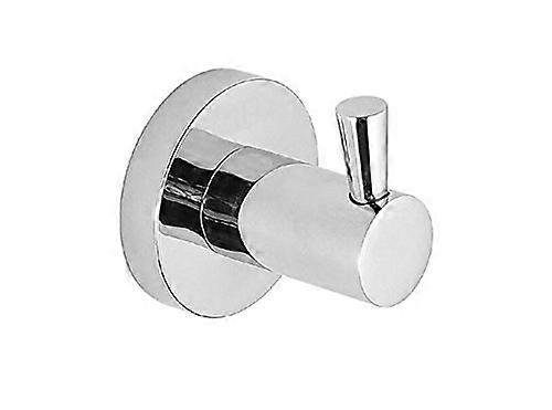 Channel Single Robe Hook in Chrome Finish, Modern Design, Wall-Mounted, Durable Metal Construction, Bathroom Accessory