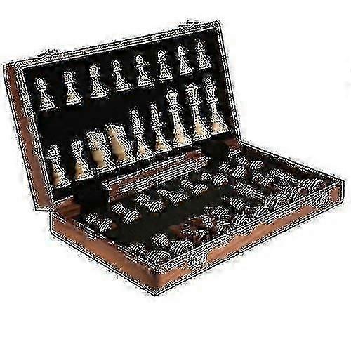 Juego de ajedrez de madera plegable 39 cm -