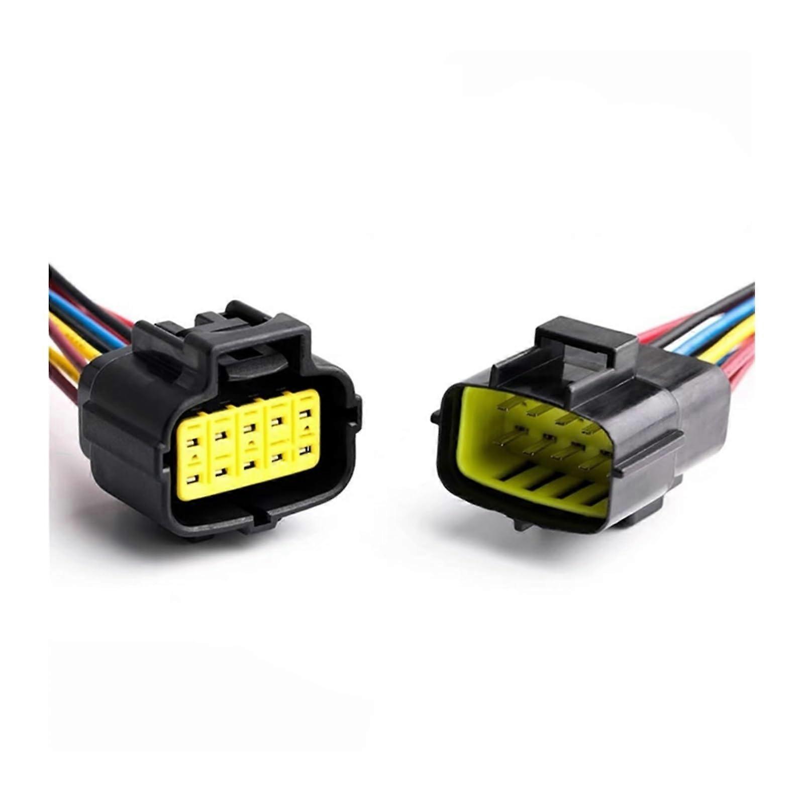 Oxygen Sensor Plug Car Sealed Waterproof Electrical Connector Wire Harness, 10-Pin to 16-Pin O2 Sensor Cable, Truck