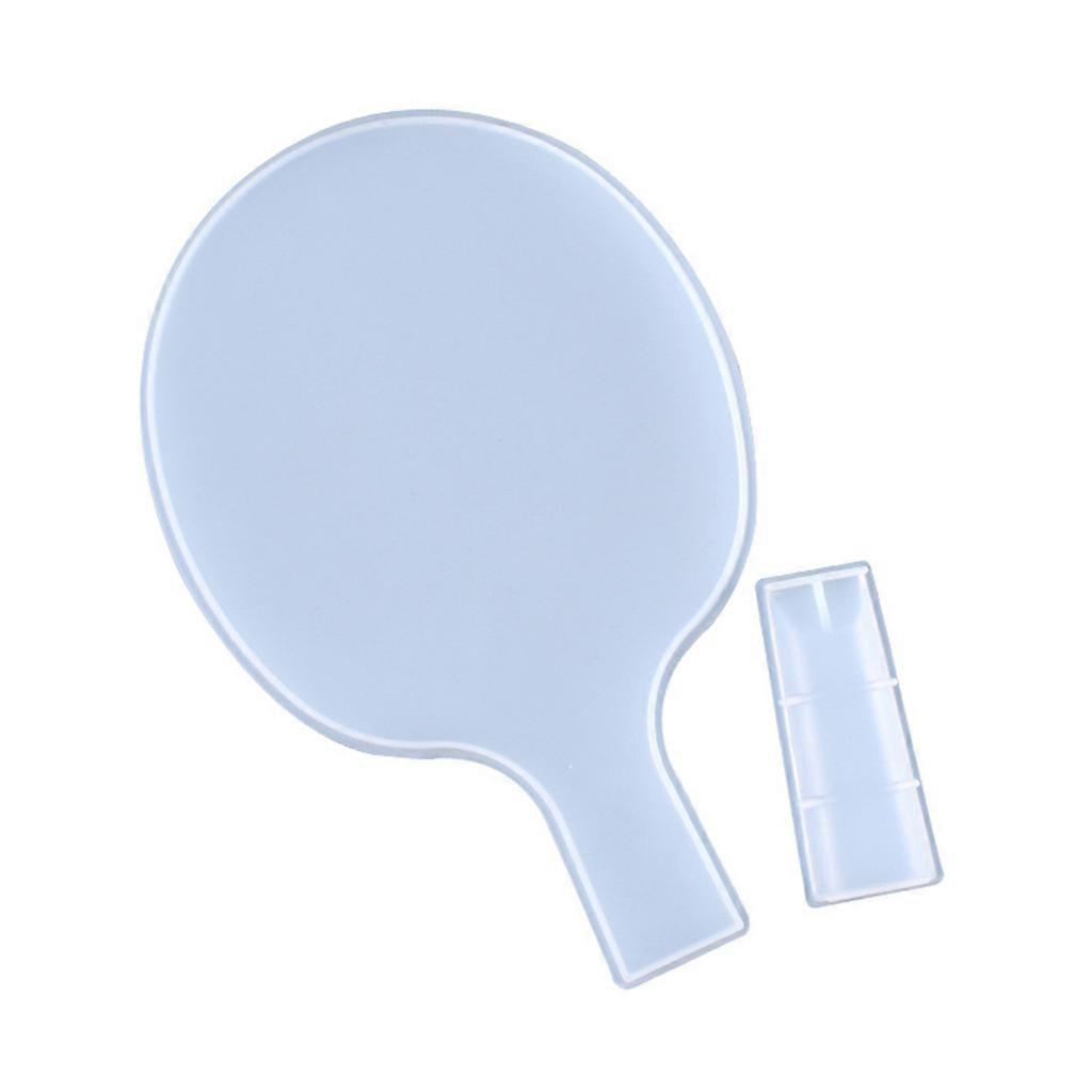 DIY Crafts Making Tools Crystal Epoxy Resin Mold for Table Tennis Racket Casting Silicone Mould Clear